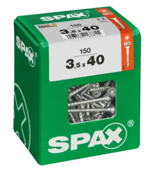 SPAX Universalschraube WIROX, 3,5x40 mm, 150 Stück, 4191010350407